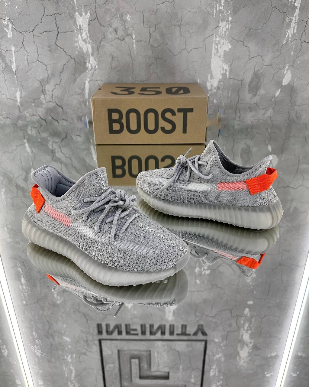 ADIDAS YEEZY BOOST 350 V2 / GREY — NO LOGO STORE