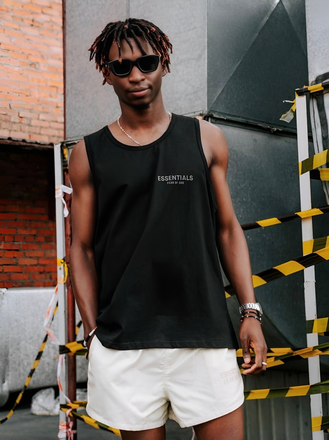 Майка FEAR OF GOD ESSENTIALS — NO LOGO STORE