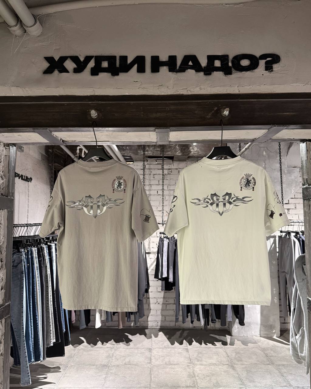 Футболка BALENCIAGA / CREAM — Мужское, NO LOGO STORE (фото 2)