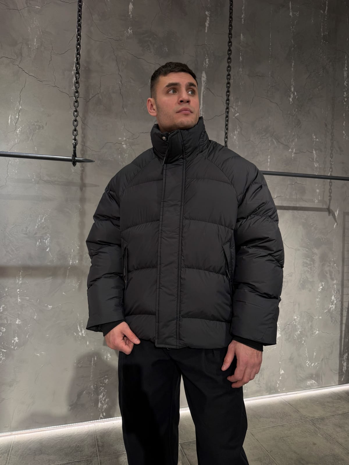 пуховик black — Мужское, NO LOGO STORE (фото 2)