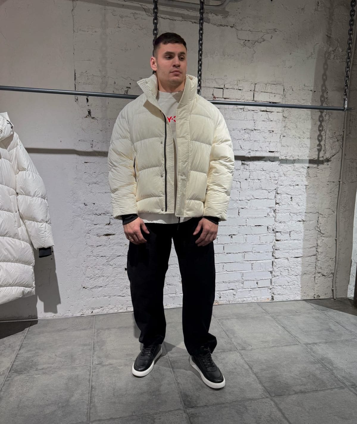 пуховик white — NO LOGO STORE