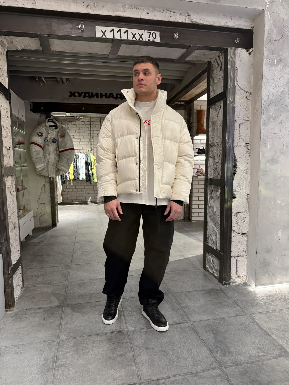 пуховик white  — Мужское, NO LOGO STORE (фото 2)