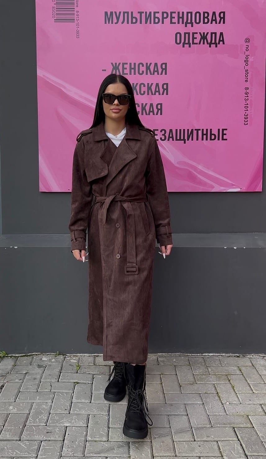 Тренч BROWN — NO LOGO STORE