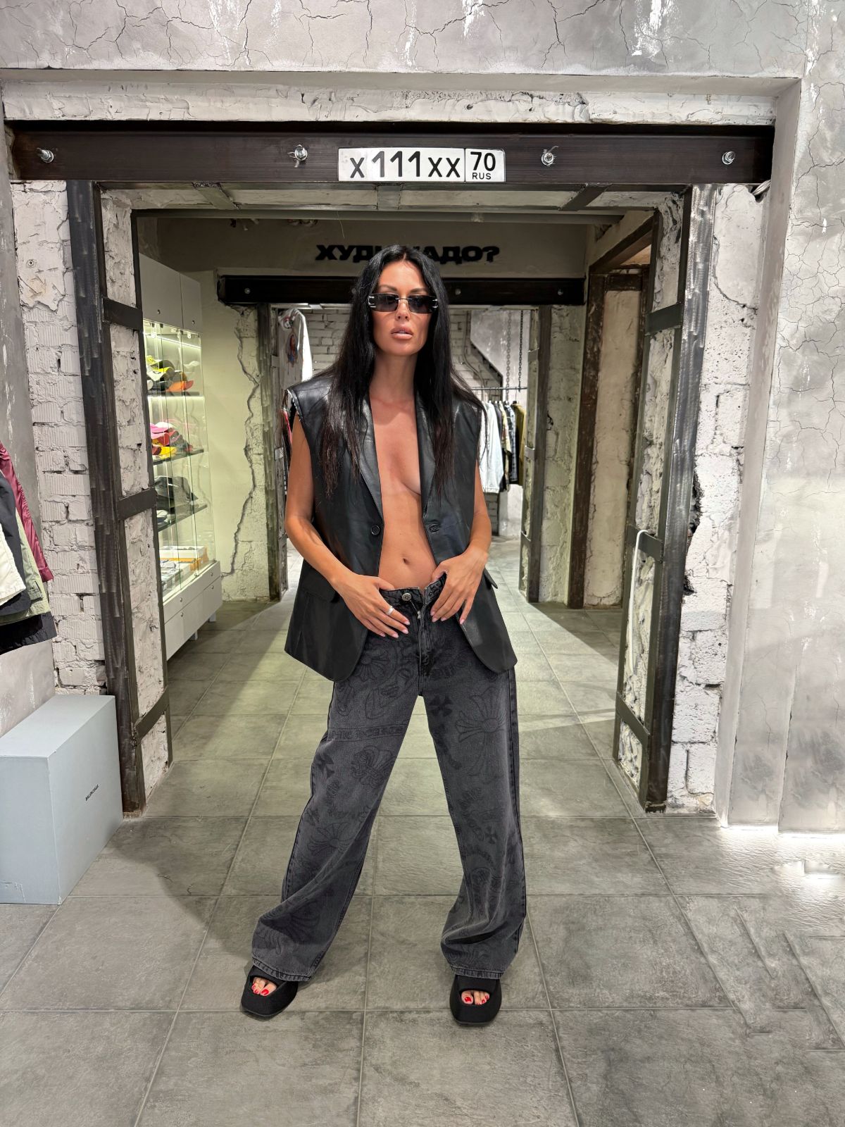 Джинсы CHROME HEARTS — NO LOGO STORE